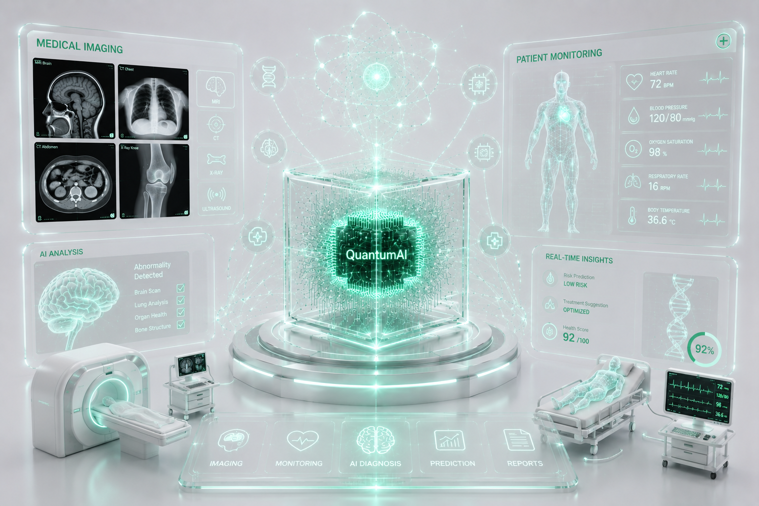 Healthcare — QuantQ Quantum AI visualization